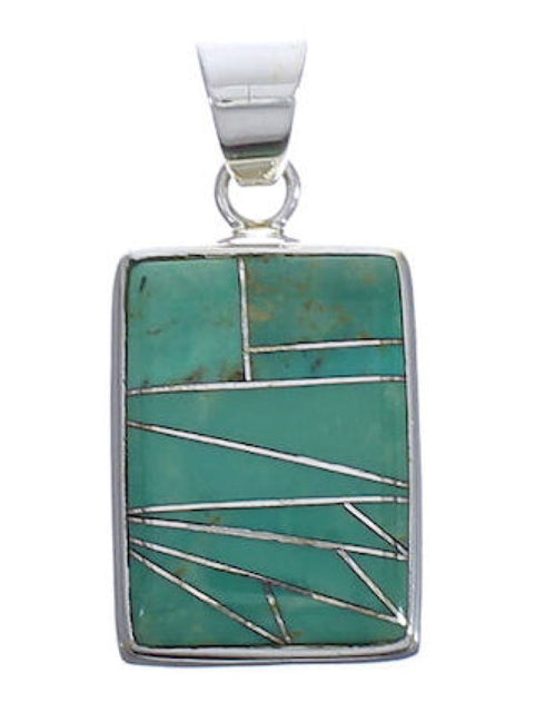 High Quality Jewelry Turquoise Genuine Sterling Silver Pendant PX29376